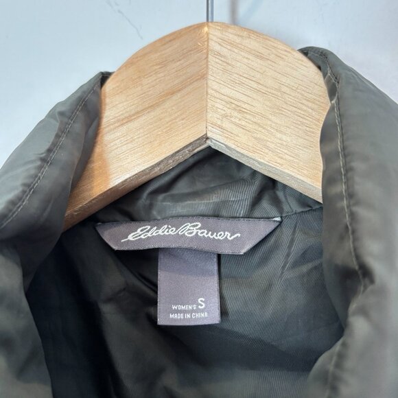 Eddie Bauer EB650 Down Puffer Full Zip Vest Green Size Small Classic L39 - Picture 3 of 13